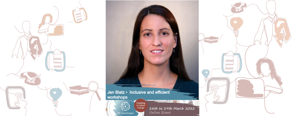 Jen Blatz, workshop host at UX Copenhagen 2022