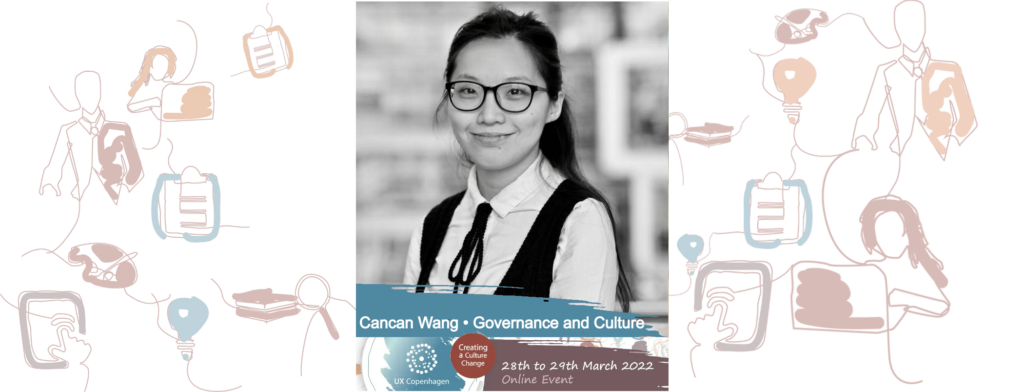 Cancan Wang speaking at UX Copenhagen 2022