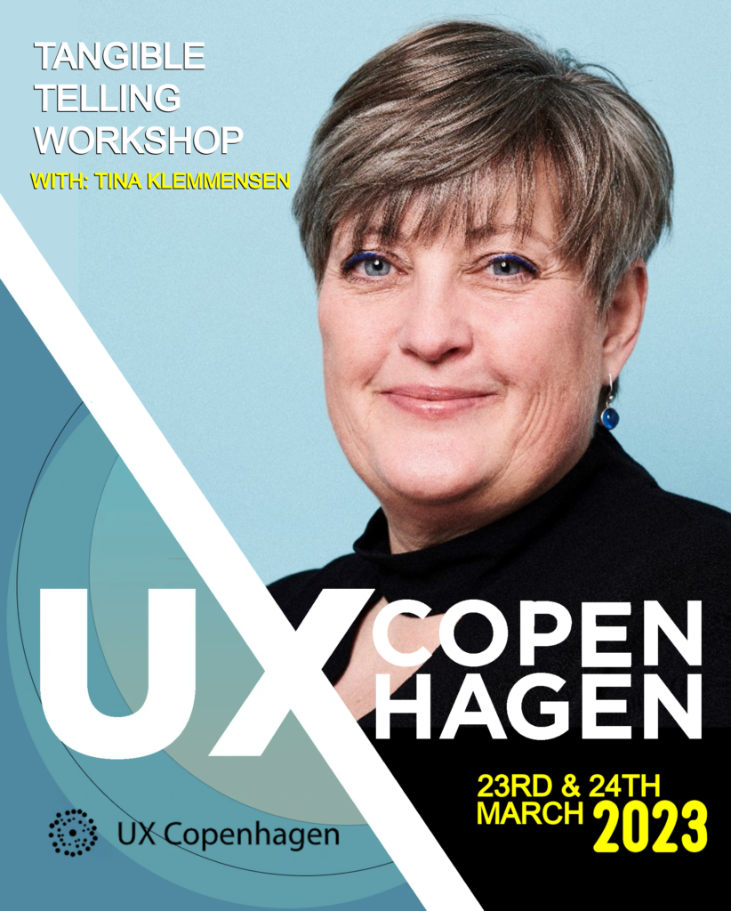 Tina Klemmensen speaking at UX Copenhagen 2023