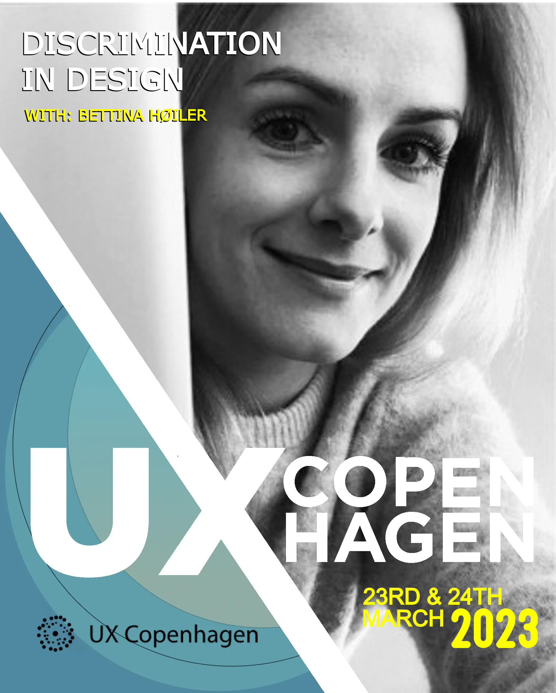 Bettina Høiler speaking at UX Copenhagen 2023