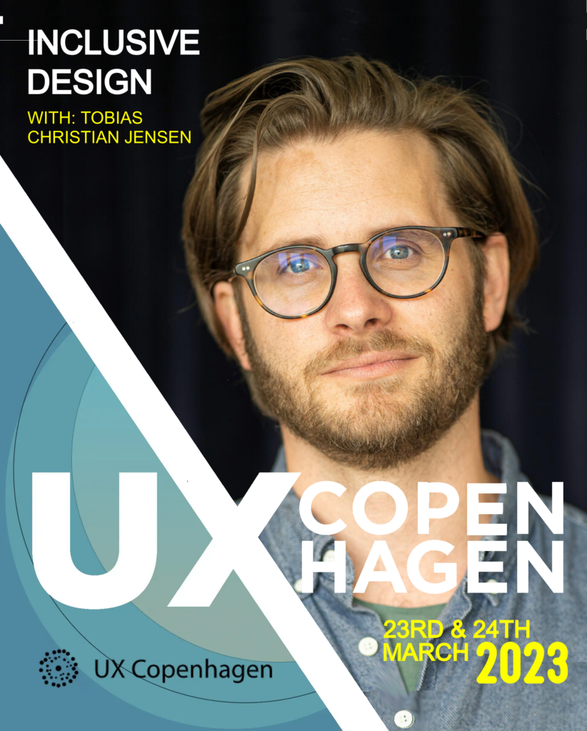 Tobias Christian Jensen speaking at UX Copenhagen 2023