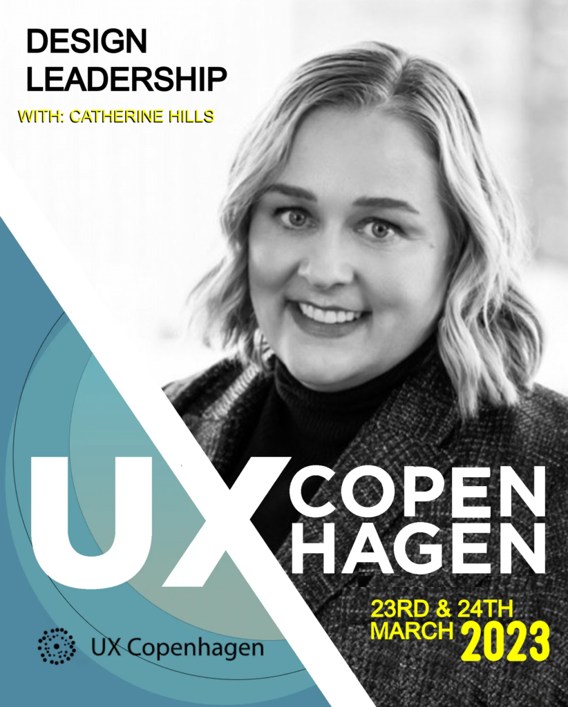 Catherine Hills speaking at UX Copenhagen 2023