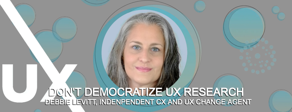 Debbie Levitt speaking at UX Copenhagen 2023