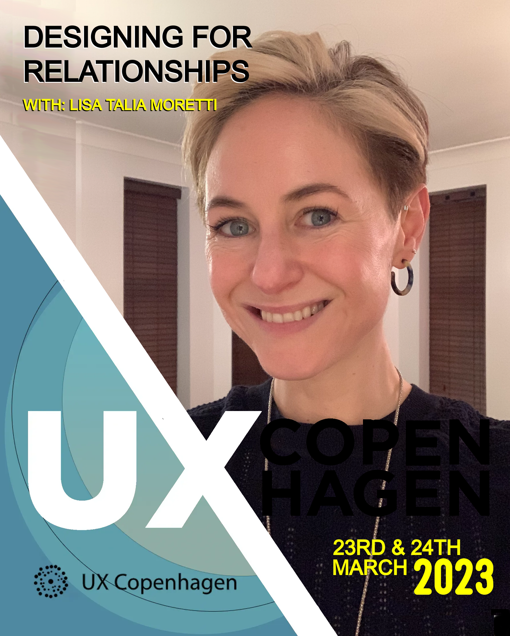Lisa Talia Moretti speaking at UX Copenhagen 2023