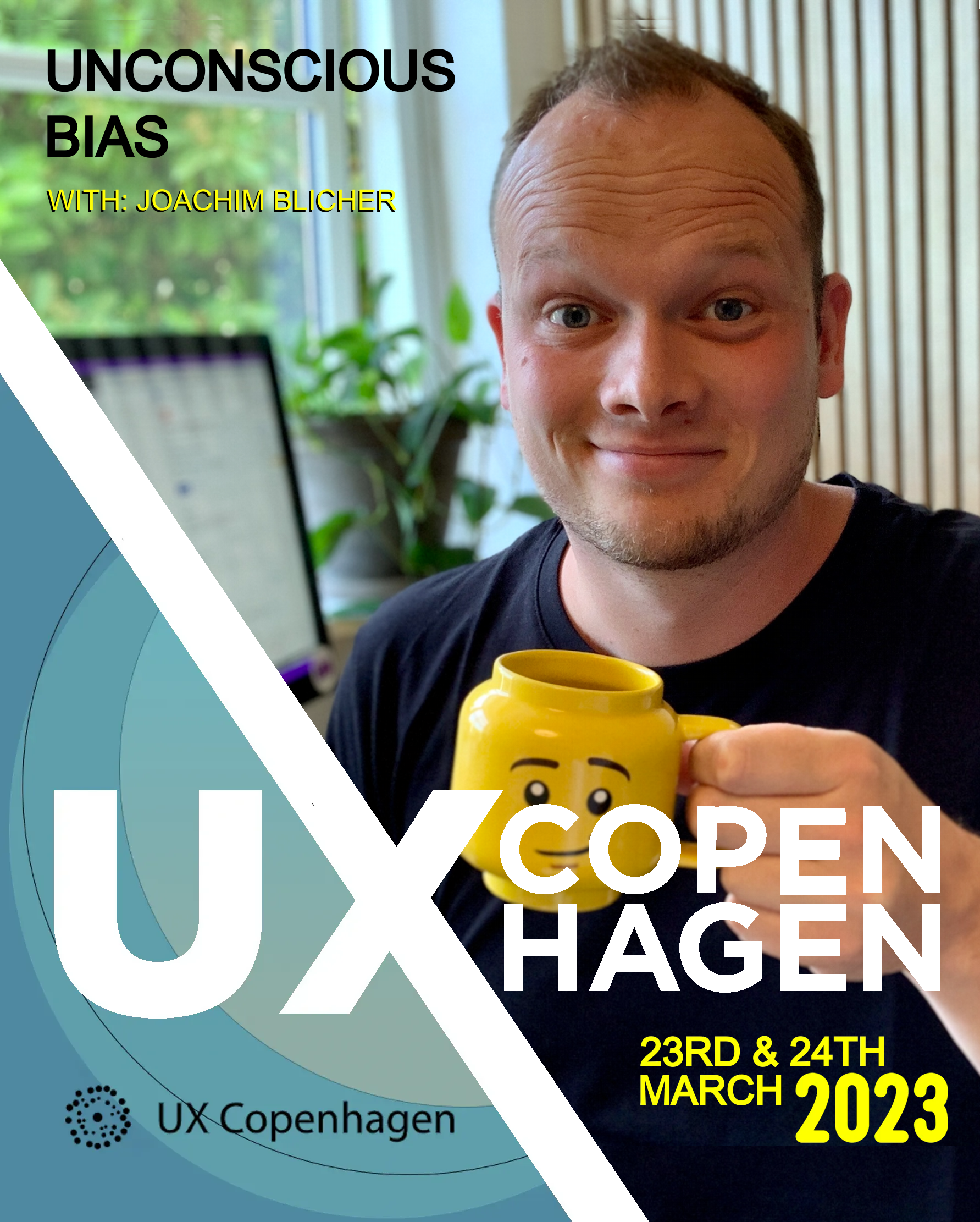 Joachim Blicher speaking at UX Copenhagen 2023