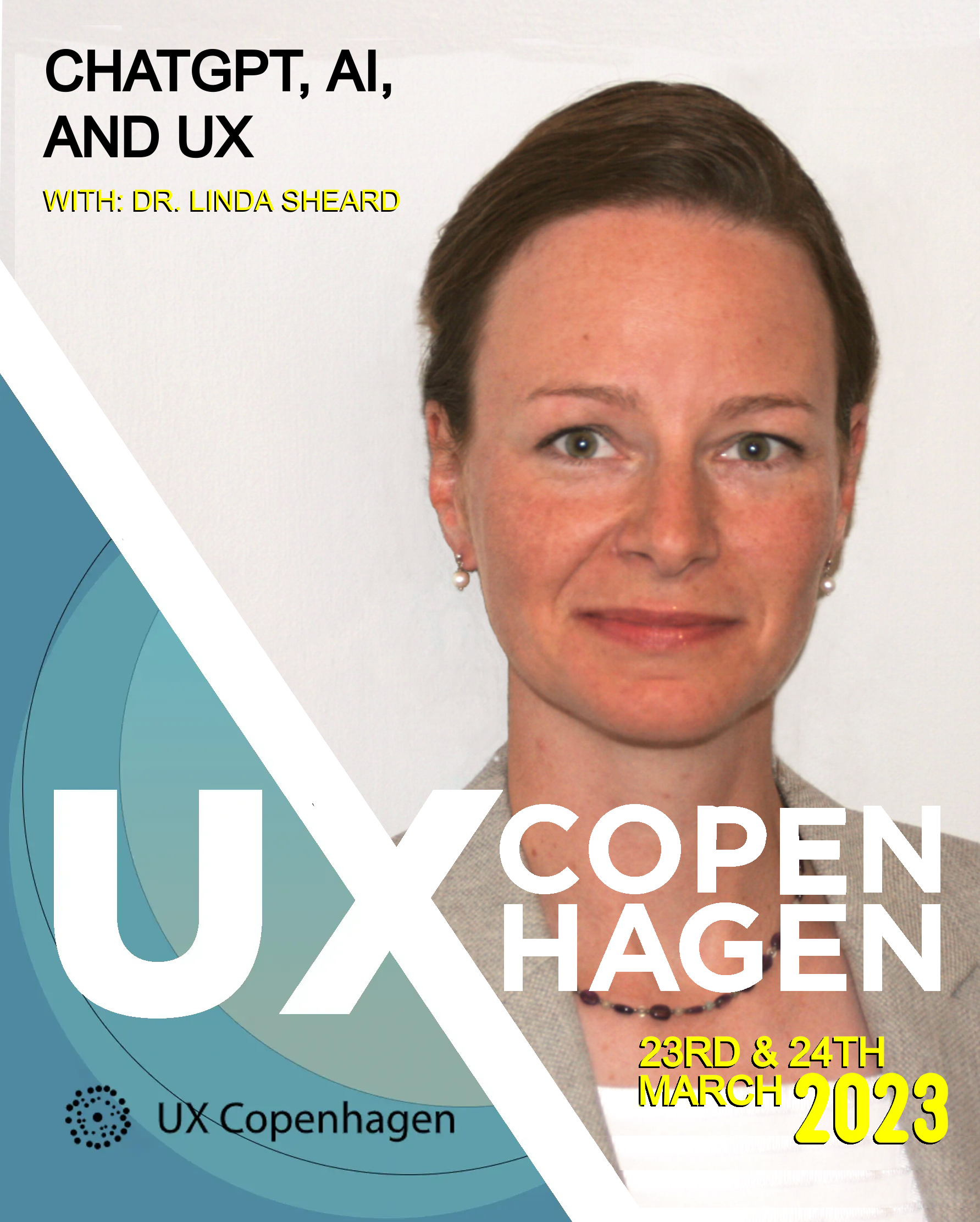 Dr. Linda Sheard speaking at UX Copenhagen 2023