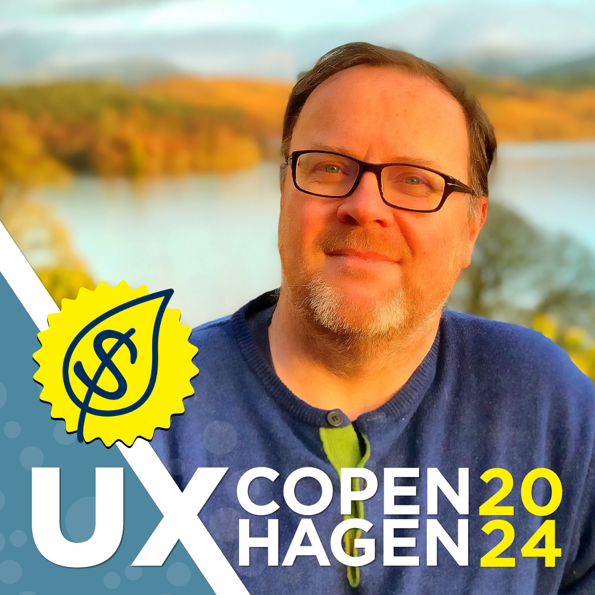 Alastair Somerville speaking at UX Copenhagen 2024