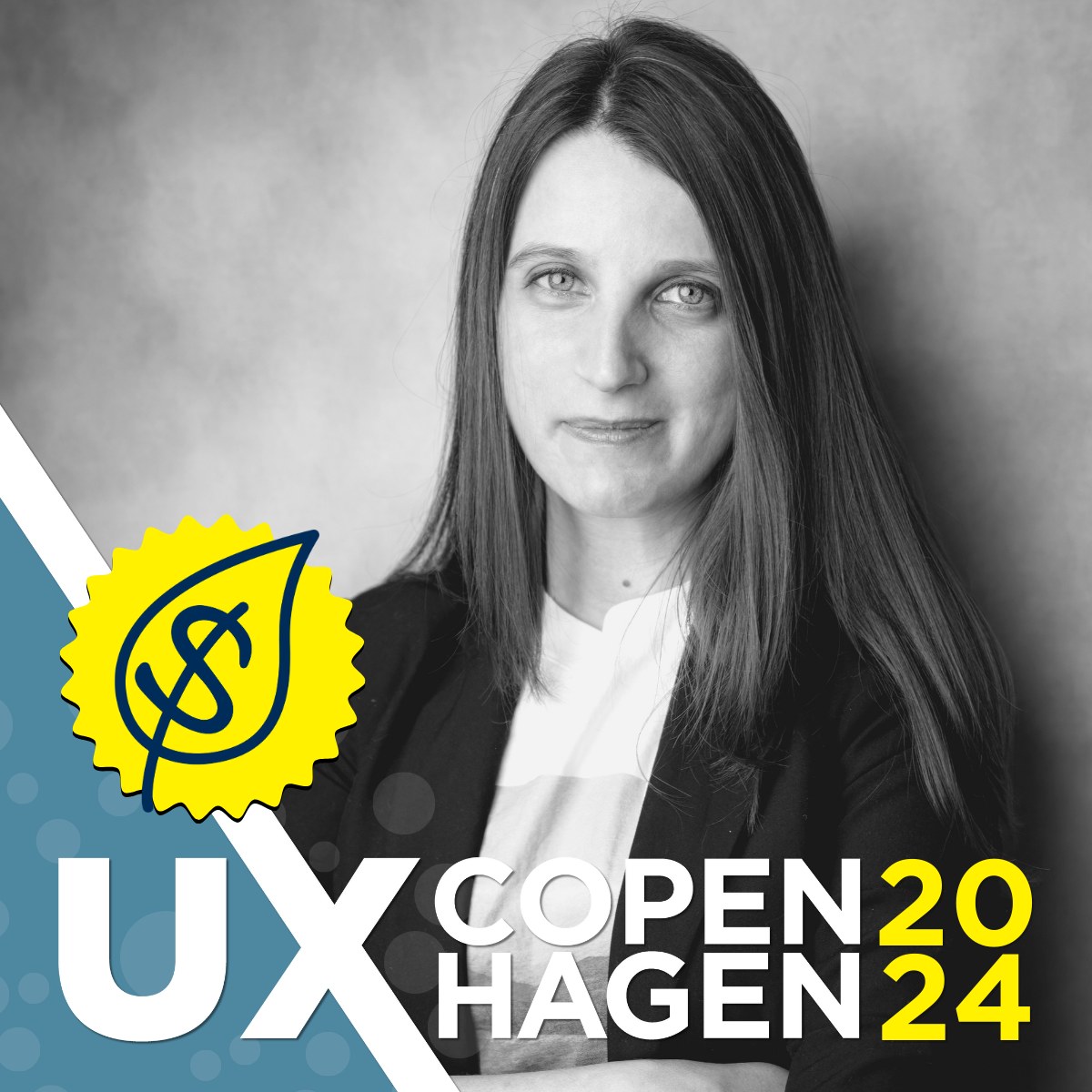 Andreea Popescu speaking at UX Copenhagen 2024
