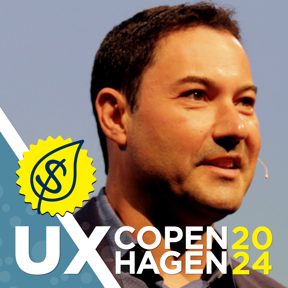 Greg Nudelman speaking at UX Copenhagen 2024