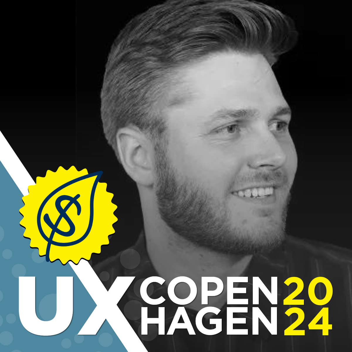 Mathias Larsen speaking at UX Copenhagen 2024