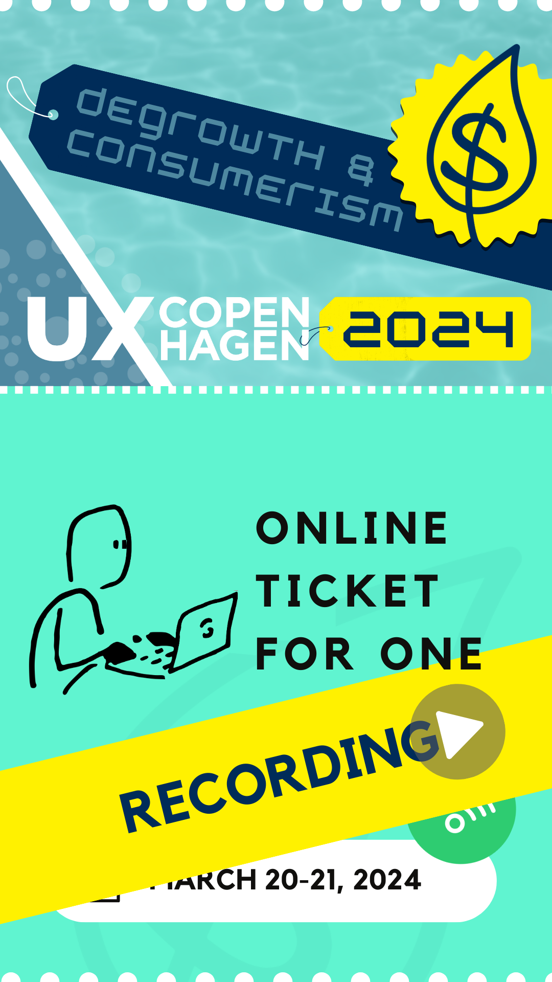 Ticket for the recording of the UX Copenhagen 2024 conference