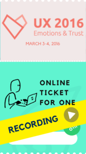 Ticket for the recordings from the UX Copenhagen 2016 conference