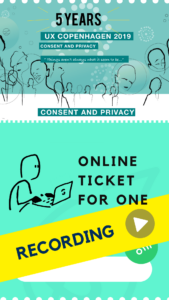 Ticket for the recording of the UX Copenhagen 2019 conference